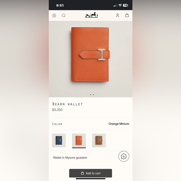 Hermes Bearn Wallet - Picture 15 of 15